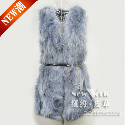 long style real fox fur vest for women for winter and autumn free shippingf