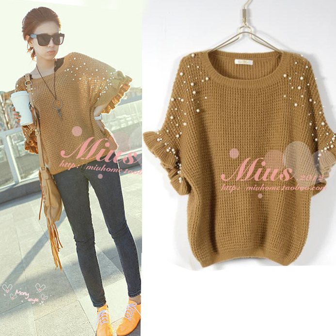 Loose pullover sweater 12055 free shipping