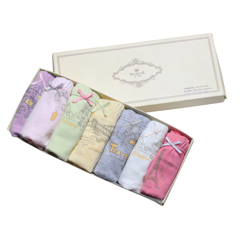 Louis child panties female 100% cotton breathable female child baby briefs