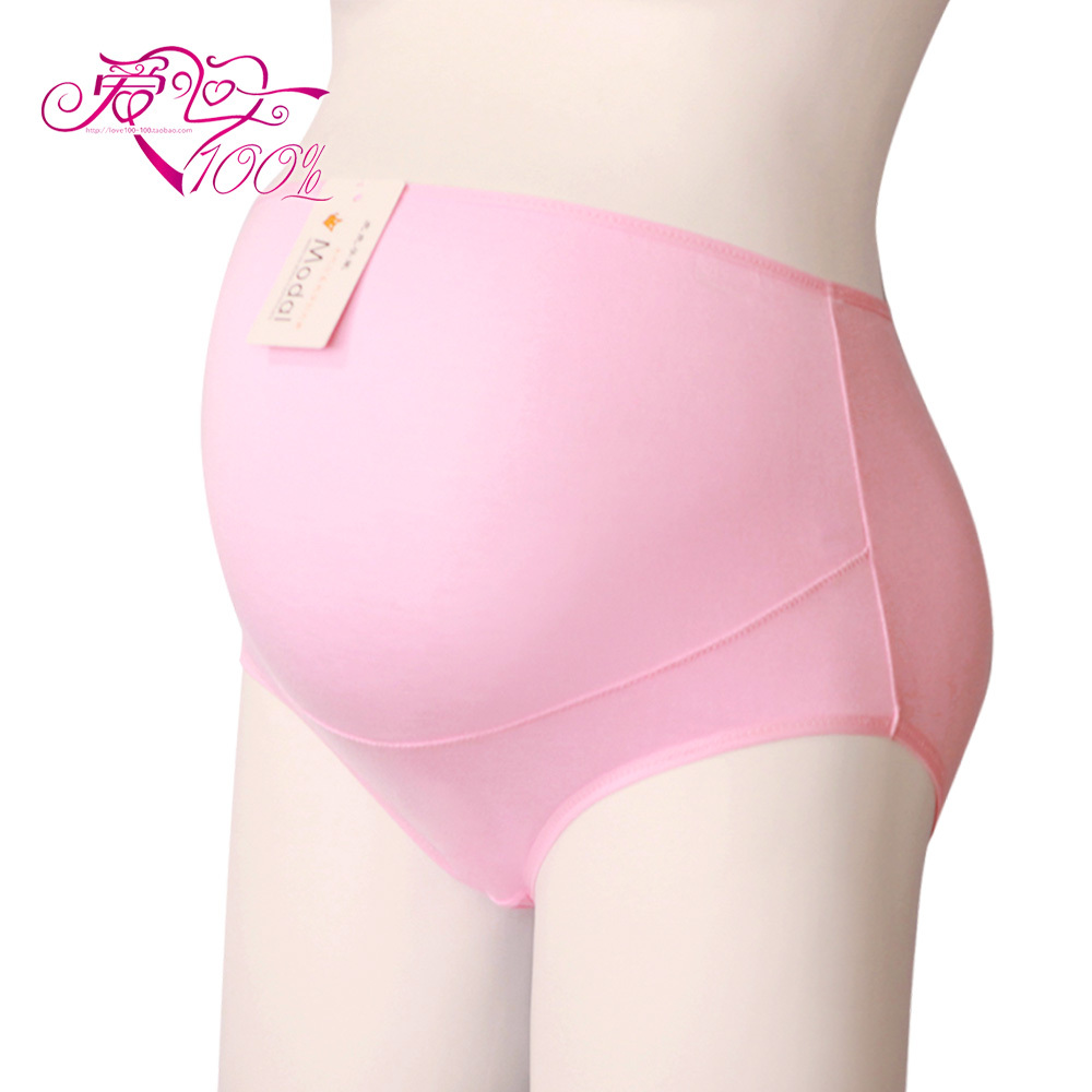 Love 100 percent k5001 close-fitting comfortable maternity clothing maternity panties solid color high waist maternity panties