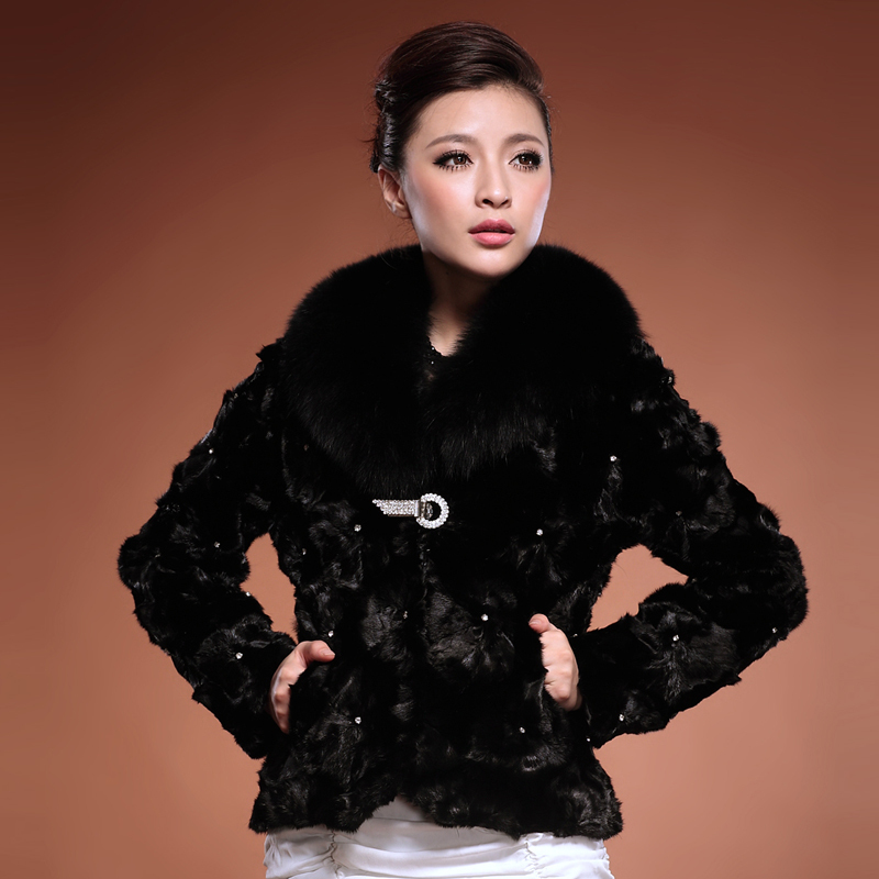 LOVE 2012 mink fight mink fox fur luxurious outerwear