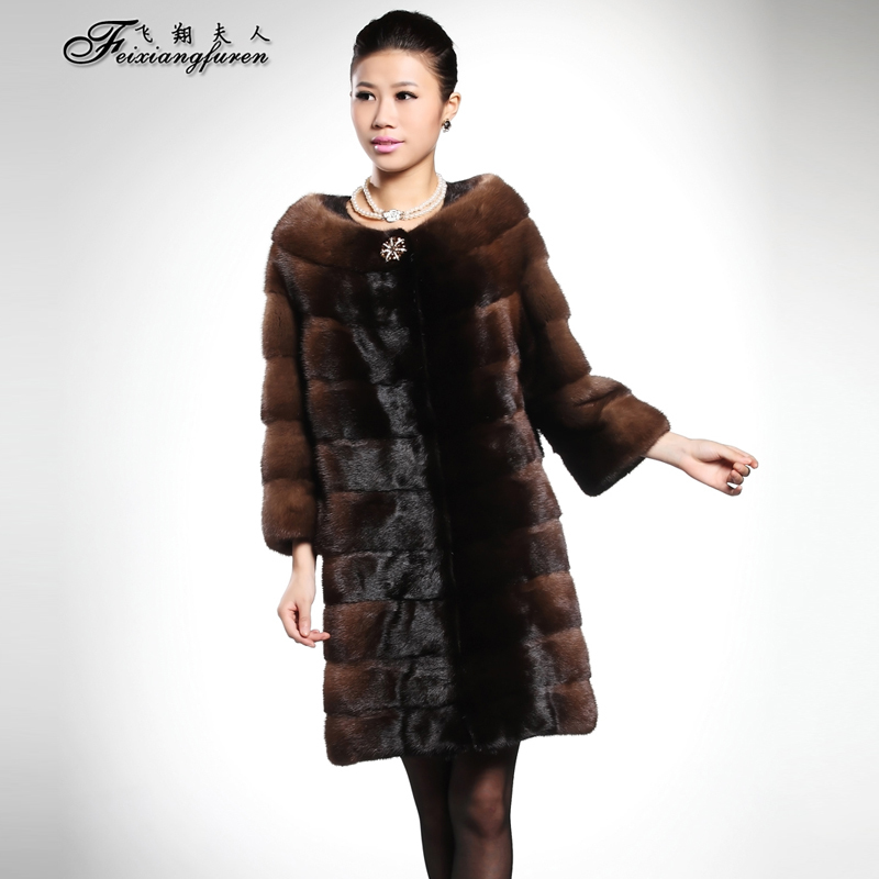 LOVE Fly 2012 mink fur coat e108 female fur overcoat