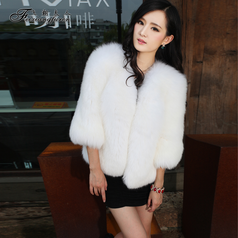 LOVE Fly 2012 top fox fur coat women regular style d2434