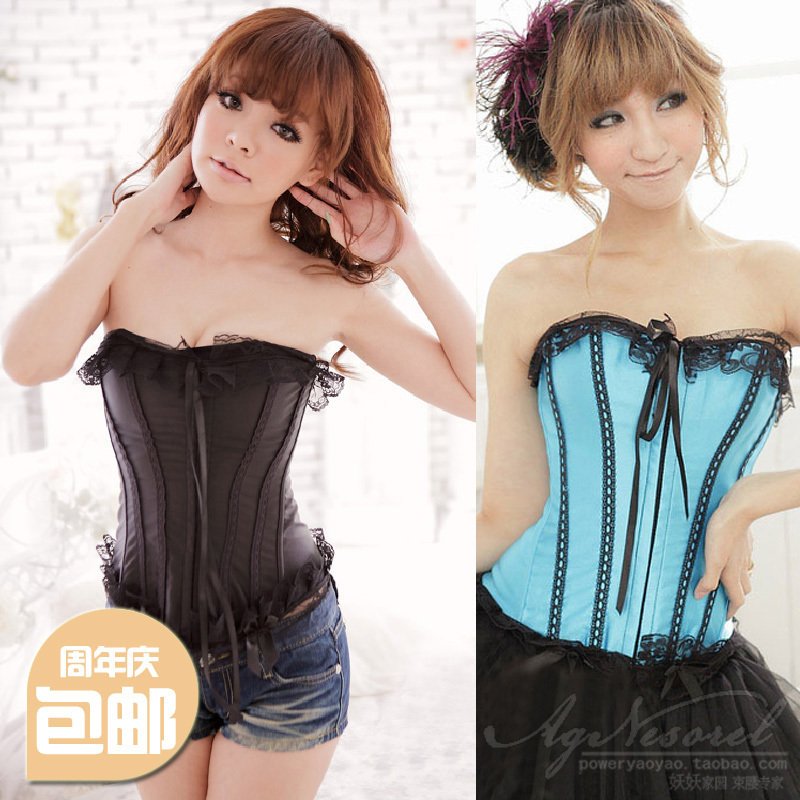 LOVE Hot-selling corset abdomen drawing body shaping underwear no shoulder tape shapewear royal underwear body shaping vest 6064