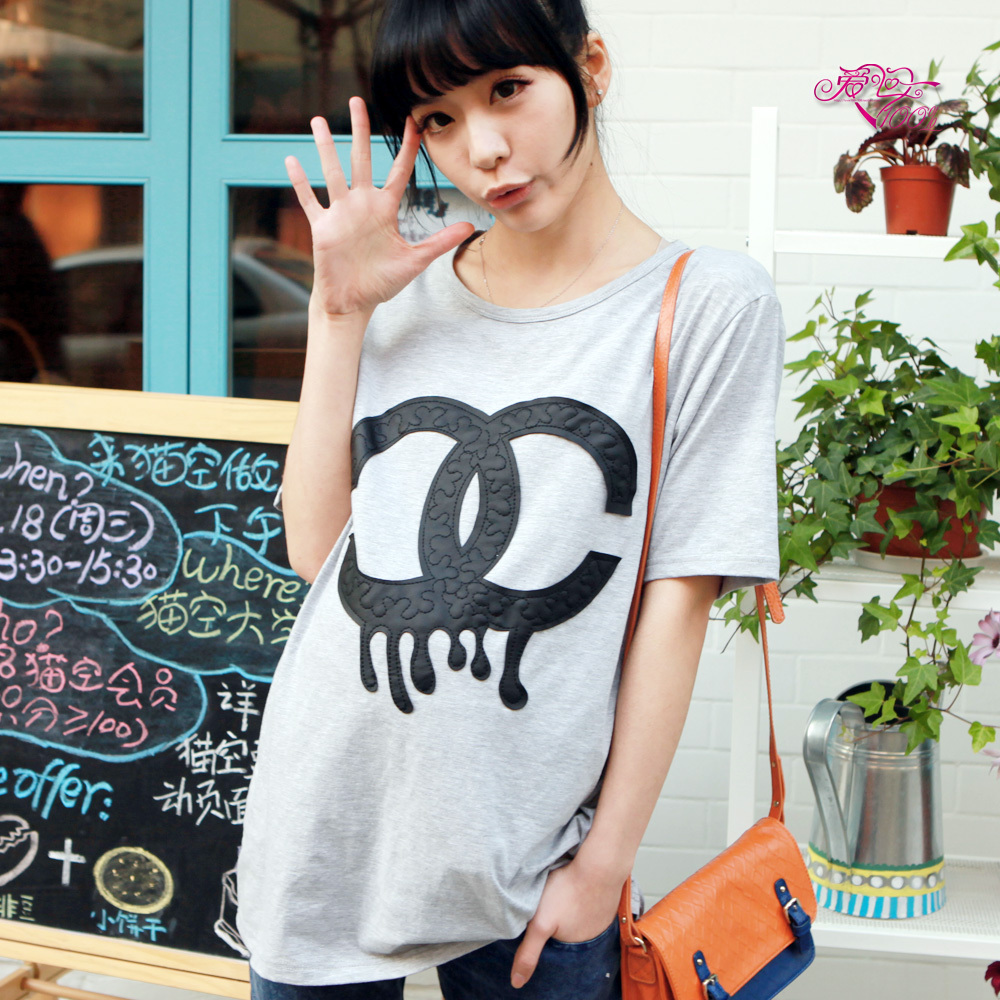 Love in 100% y059 summer maternity clothing maternity t-shirt PU letter maternity top