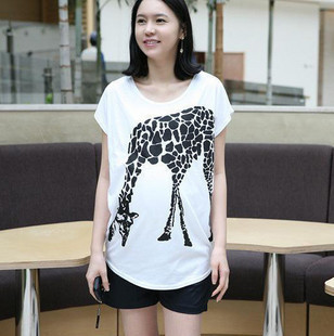 Love in 100% y111 summer maternity clothing maternity short-sleeve T-shirt maternity top