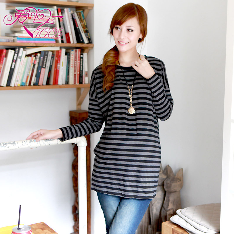 Love in 100% y178 spring and autumn maternity clothing maternity t-shirt o-neck long-sleeve maternity top