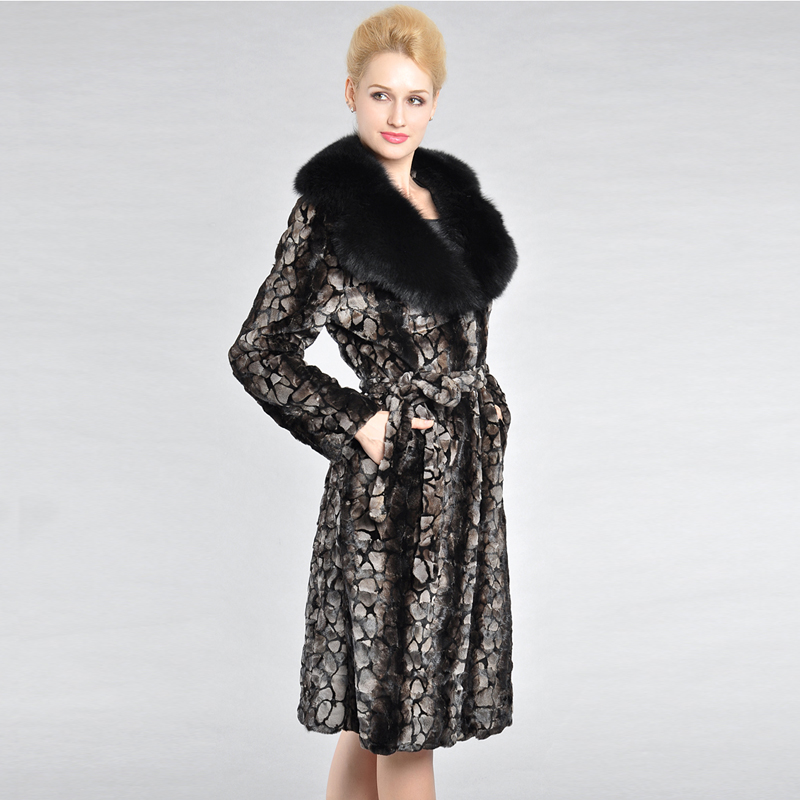 Love lulu's store 2012 mink marten overcoat fur coat female fox fur mink s149