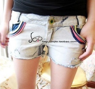 Love me 2012 pocket denim all-match super shorts