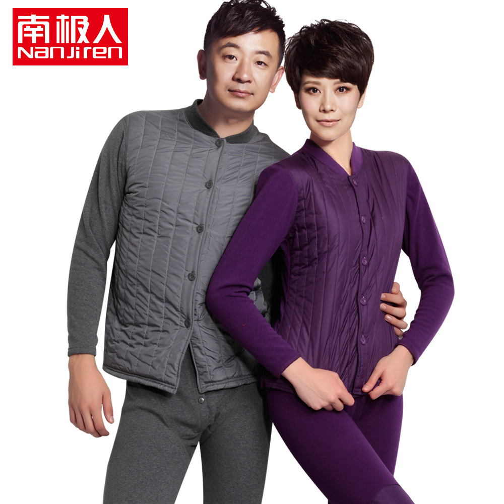 LOVE Thermal underwear velvet thickening plus velvet wool golden flower