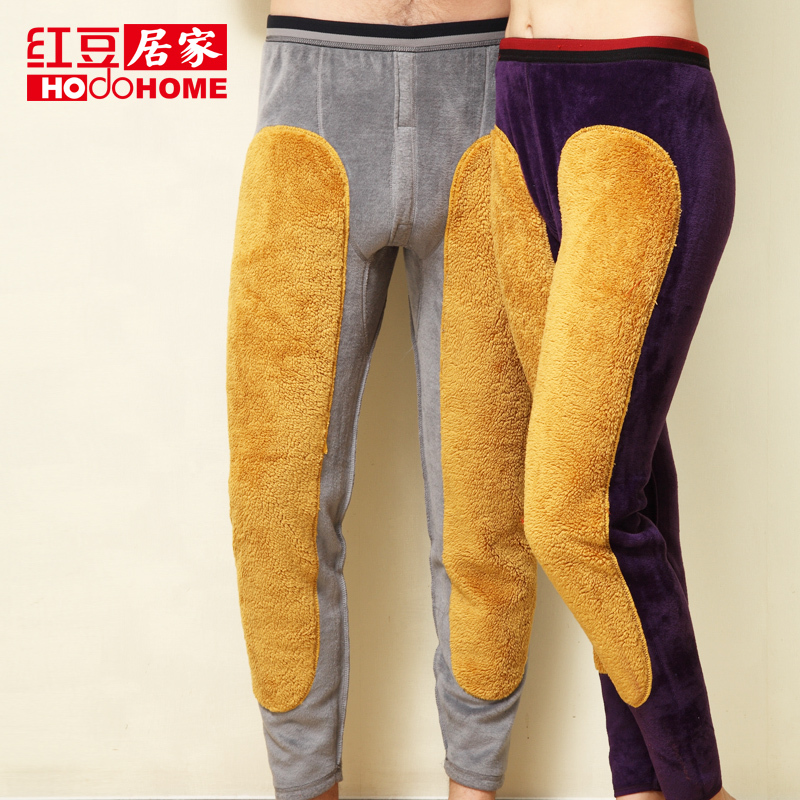 Lovers globalsources plus velvet warm pants at home thickening wool bamboo charcoal fiber warm pants 1 brushed