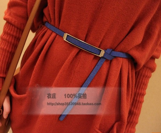 (low) Fashion normic ! summer all-match women's genuine pigskin leather thin belt strap cummerbund