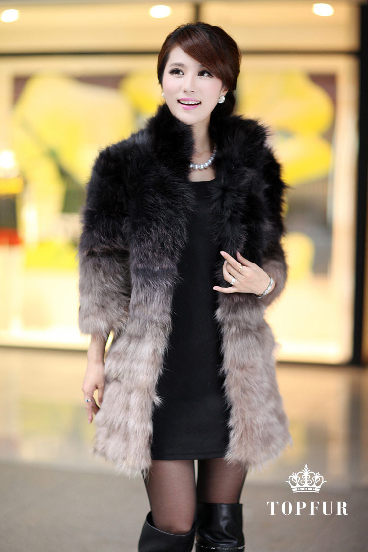 Low! Genuine Raccoon fur coat/women's fur jacket OEM/Retail/Wholesale/free shipping to EMS TF0216