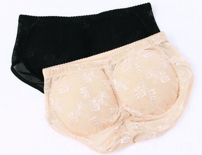 Low waist lace Buttock Pad Shorts Soft Sponge To Raise The Buttocks Women Panties Hold Buttock Shape  Body Shaping 10pcs/lot