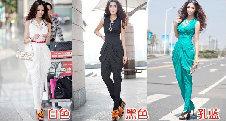 Lowest price/Hot saling,2012 New Style Fashion Women's jumpsuits, Multicolour ,Restail or Wholesale