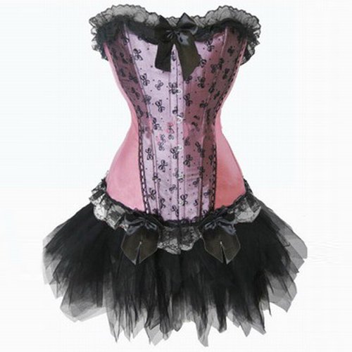 LOWEST PRICE newest Free shipping Sexy Lingerie sexy Corset body lift shaper with G-string TUTU SKIRT CS0367