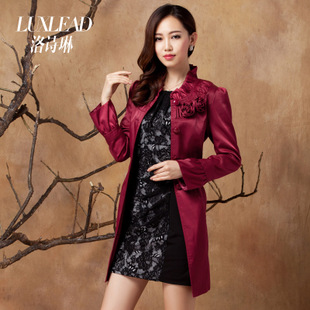 Luxlead 2013 spring elegant trench female slim trench outerwear