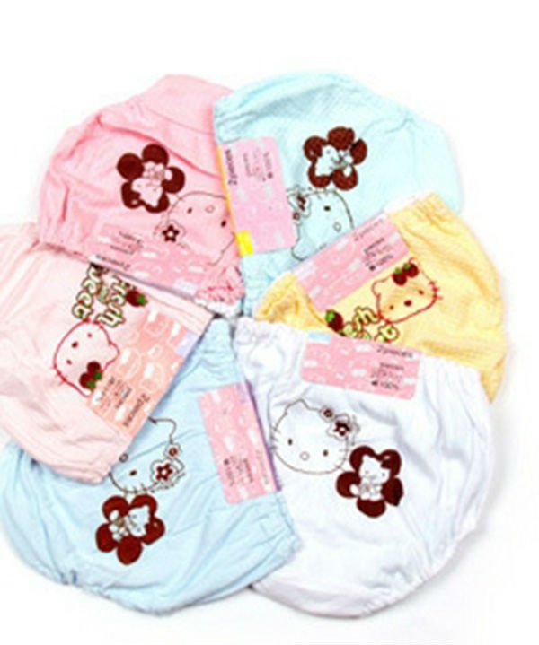 M.L.R 10021 Girls  Underwears 2-8yrs childrens briefs underwears 12pcs/lot more color hot selling