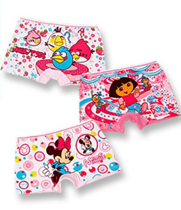 M.L.R 10038 Girls  Underwears 3-8 yrs childrens cartoon underwears 12pcs/lot  more size hot selling  free shipping