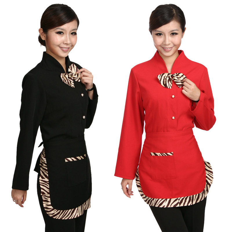 M80 work wear long-sleeve female waiter uniform autumn and winter work wear ELAND