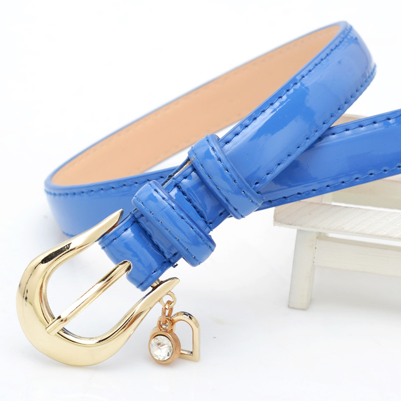 Magic cube diamond-studded patent leather belt female all-match strap waist decoration w6307