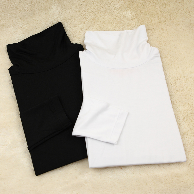 Magic warm-keeping and heating fabric ! basic turtleneck shirt female 206-e21