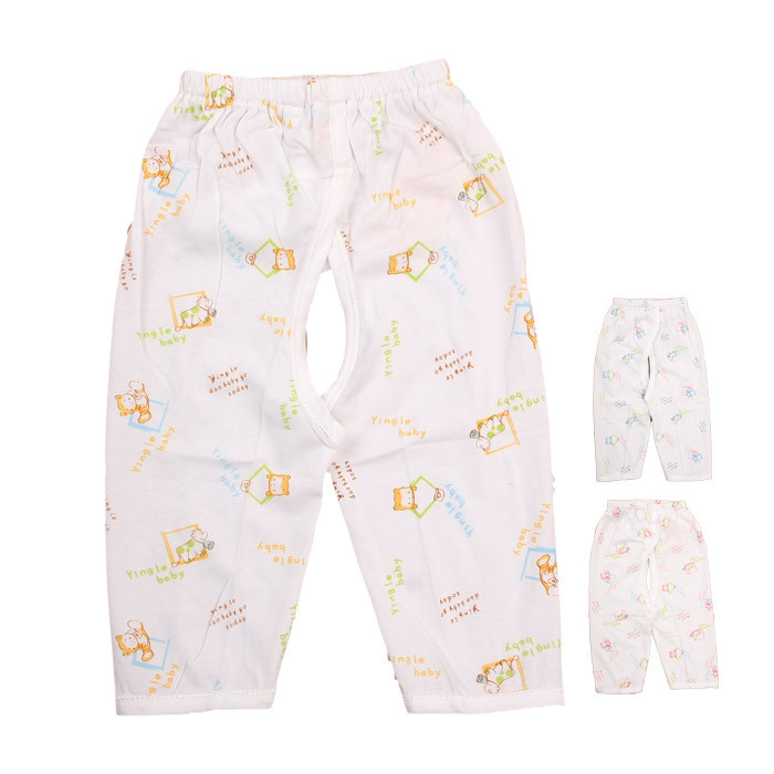 Male double faced fabric print pants open file baby cartoon type underwear 01