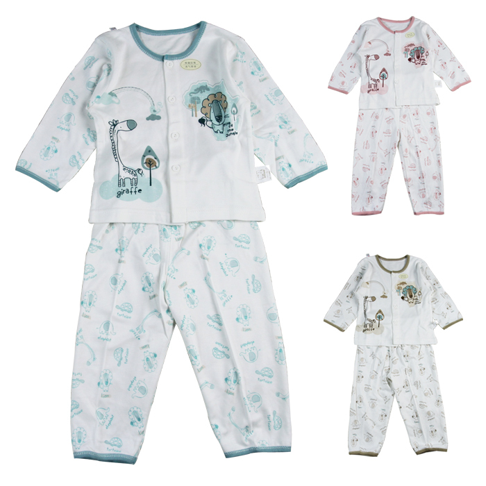 Male female child lounge seelbach print plus size set baby underwear set 6612