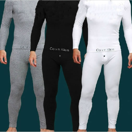 Male seamless thermal underwear set long johns long johns thick slim underwear basic shirt ck16