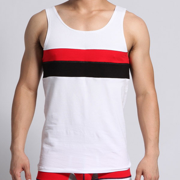 Male vest summer trend 100% cotton three-color casual fashion male vest