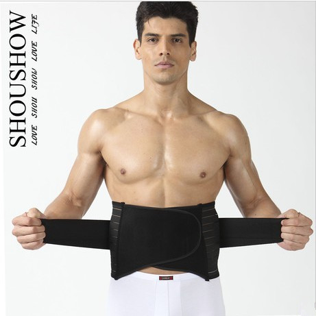 Male waistband two-way adjust strengthen edition body shaping cummerbund drawing abdomen belt male sports waist support