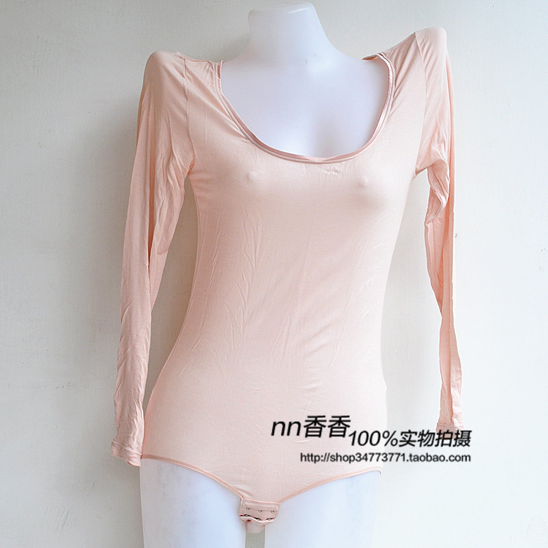 Maniform 20210062 basic clothing large-neck ultra-thin close-fitting comfortable one piece clothes