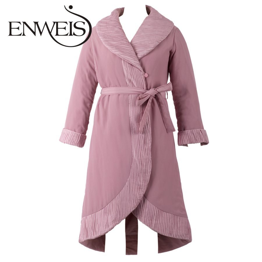 Maniform enweis underwear women's thickening cotton-padded turn-down collar robe 10320207