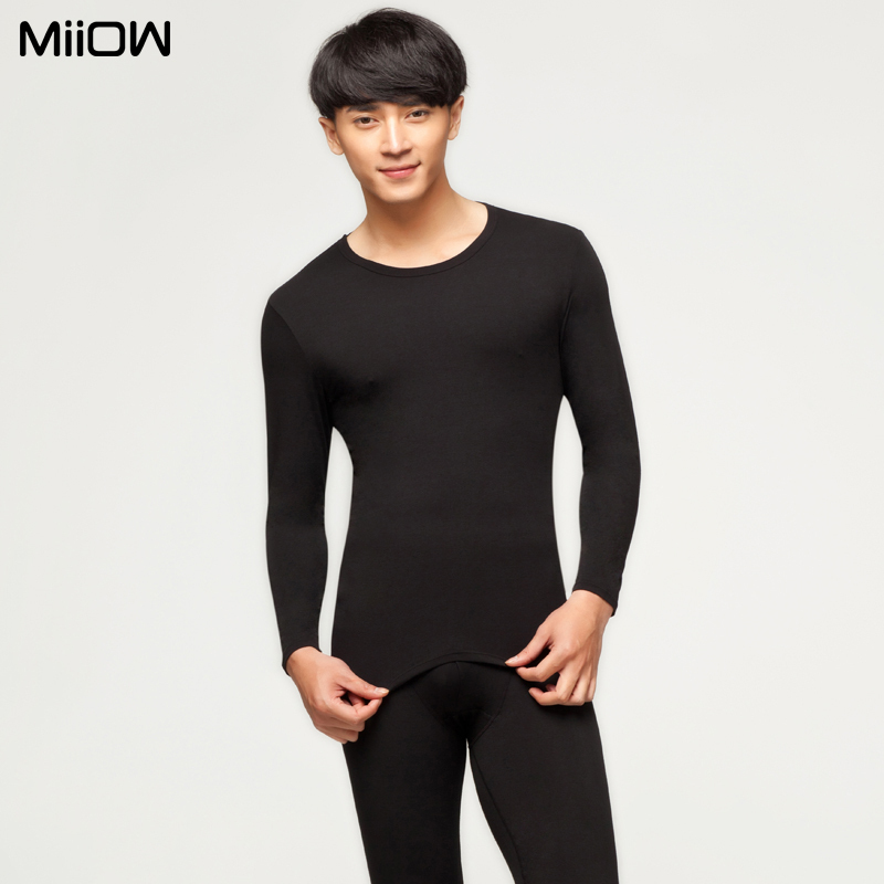 MAOREN male thermal underwear set o-neck thin