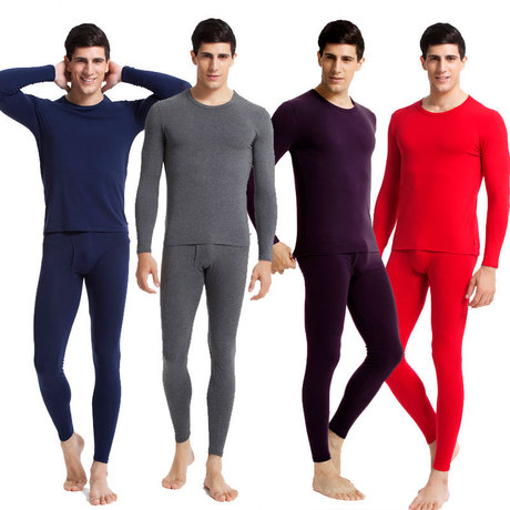 MAOREN thermal underwear male women's 100% thin cotton o-neck slim long johns long johns set