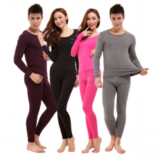 MAOREN thin thermal basic underwear women's o-neck cotton sweater autumn underwear set