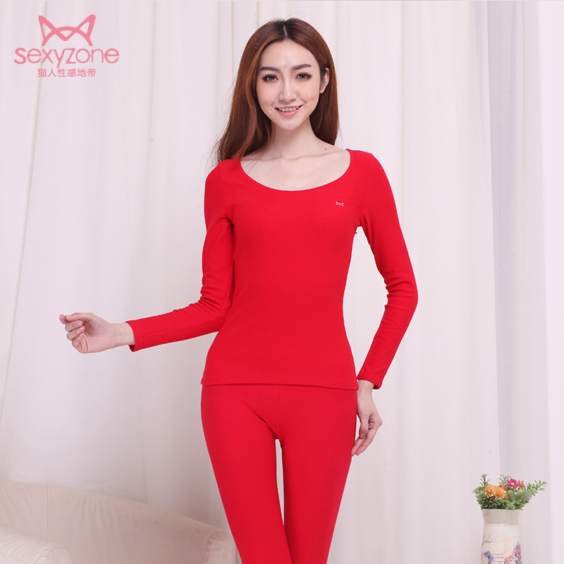 MAOREN women's female thermal underwear set velvet thickening winter underwear