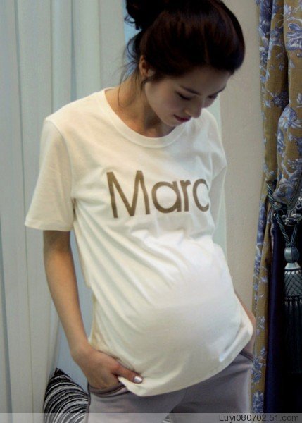 Marc 2012 summer crew neck short-sleeve casual maternity t-shirt maternity top 2