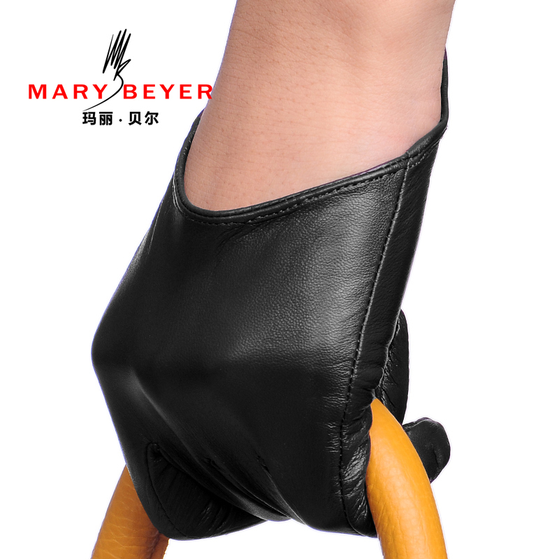 Mary beyer leather gloves women fashion sheepskin genuine leather gloves female short design autumn and winter 6120