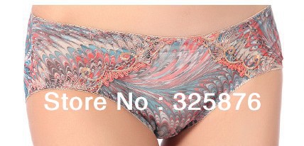 MatchingBR-114 The new Peacock matching breathable waist underpants for women sexy briefs panties underpants Br-115