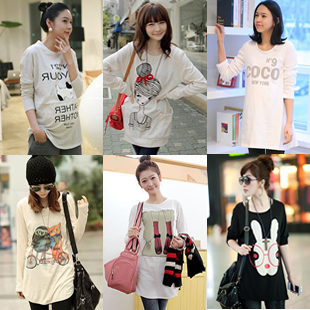 Maternity 2013 spring top fashion maternity clothing spring top maternity top long-sleeve maternity t-shirt