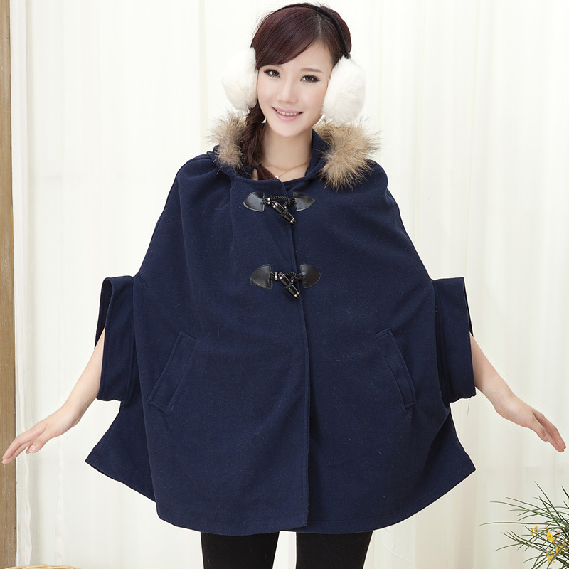 Maternity autumn and winter fashion wool overcoat all-match cloak top maternity clothing