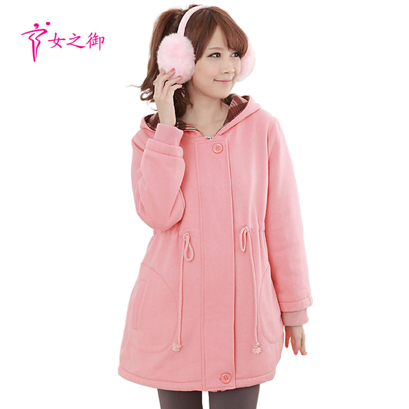 Maternity autumn maternity clothing winter outerwear fleece maternity outerwear 12711