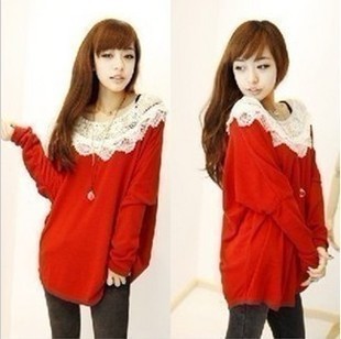 Maternity autumn top maternity clothing autumn sexy crochet sweater maternity long-sleeve T-shirt