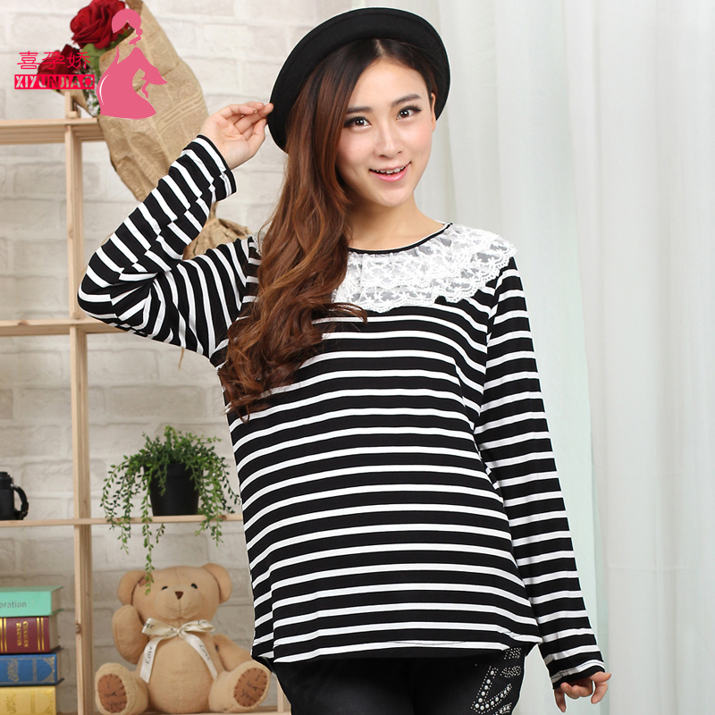 maternity basic shirt / sweater long-sleeve turtleneck autumn and winter