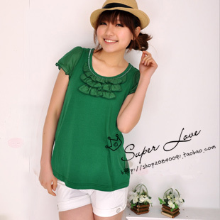 maternity clothing 2012 summer new arrival knitted top t-shirt 22830