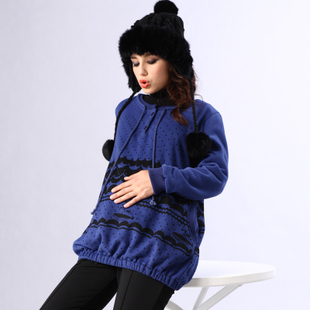 Maternity clothing autumn and winter 2012 cap maternity wadded jacket outerwear 318031