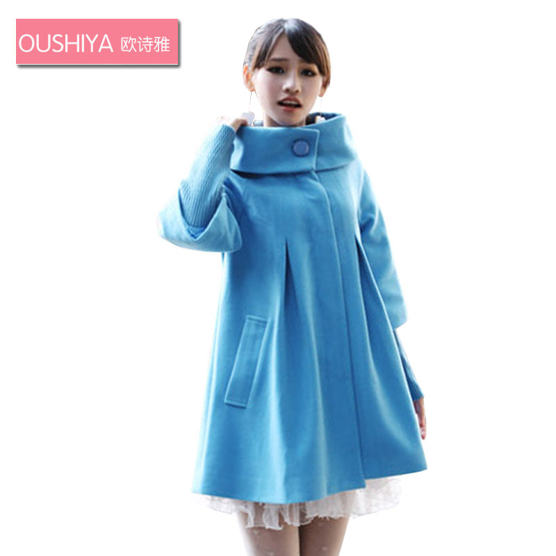 Maternity clothing autumn and winter fashion woolen maternity spring and autumn outerwear maternity trench 188