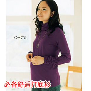 Maternity clothing autumn and winter long johns cotton sweater fabric maternity basic shirt 27159