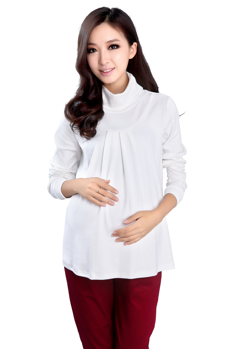 Maternity clothing autumn and winter maternity top long sleeve length loose maternity basic shirt basic shirt long johns